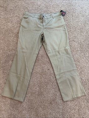 Genuine Dickies Women's Khaki Work Pants Stretch Twill Relaxed Fit 16P -- NWT
